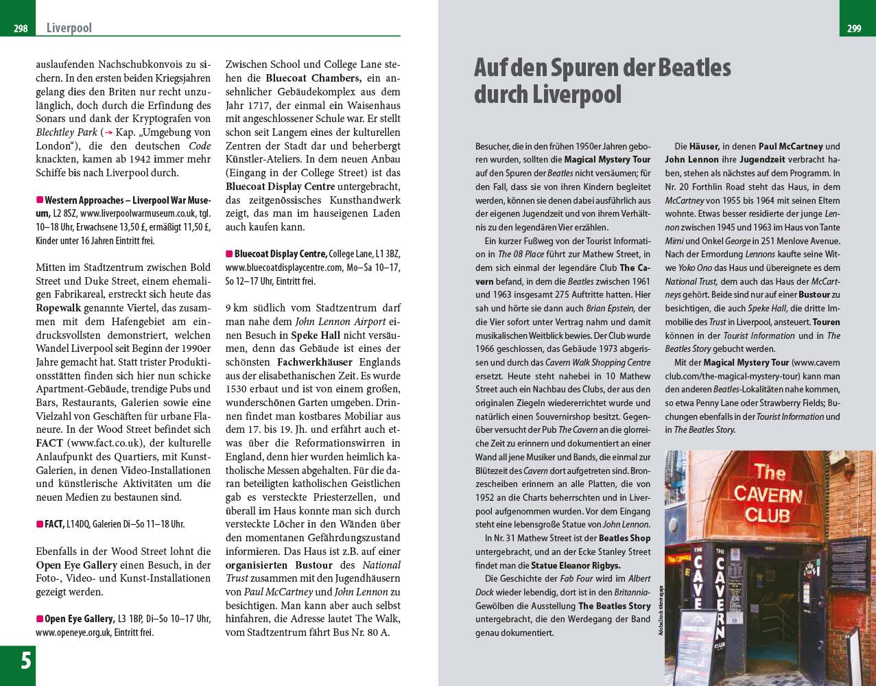 Beispielinhalt (Bild) Reise Know-How Reiseführer England - Norden und Mitte