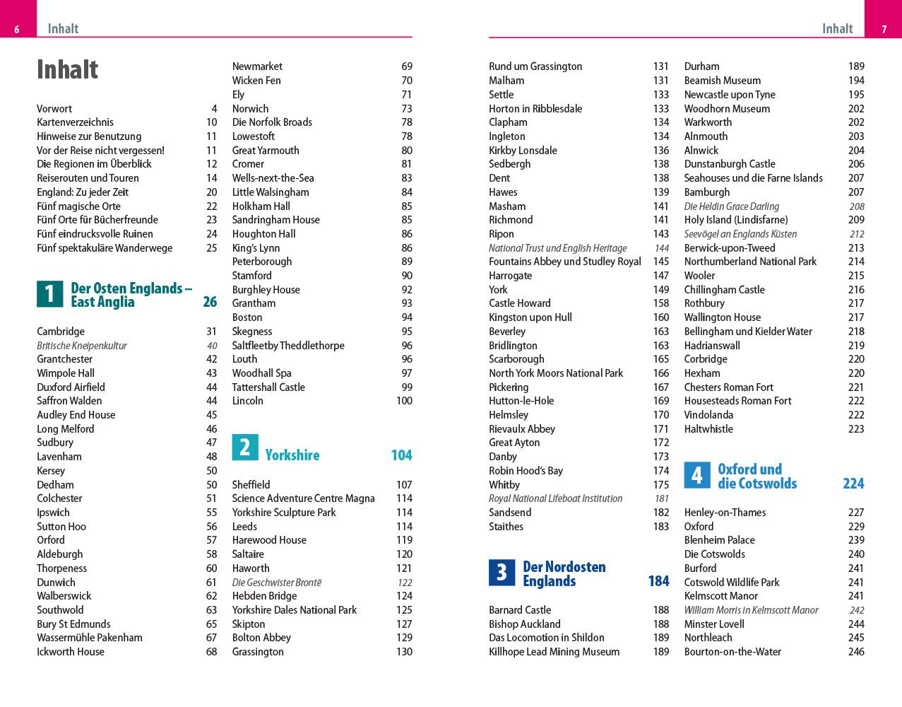 Beispielinhalt (Bild) Reise Know-How Reiseführer England - Norden und Mitte