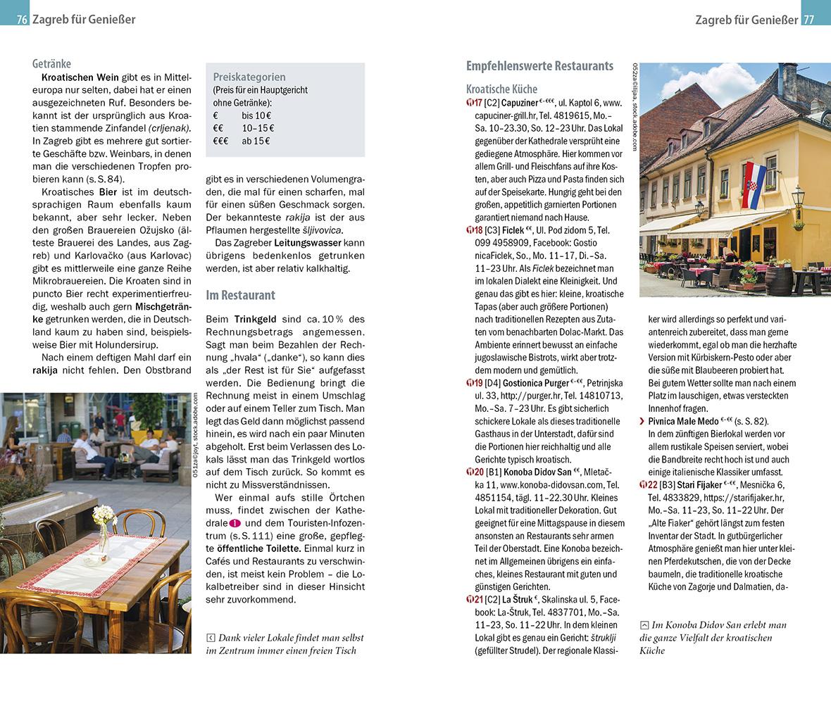 Beispielinhalt (Bild) Reise Know-How CityTrip Zagreb