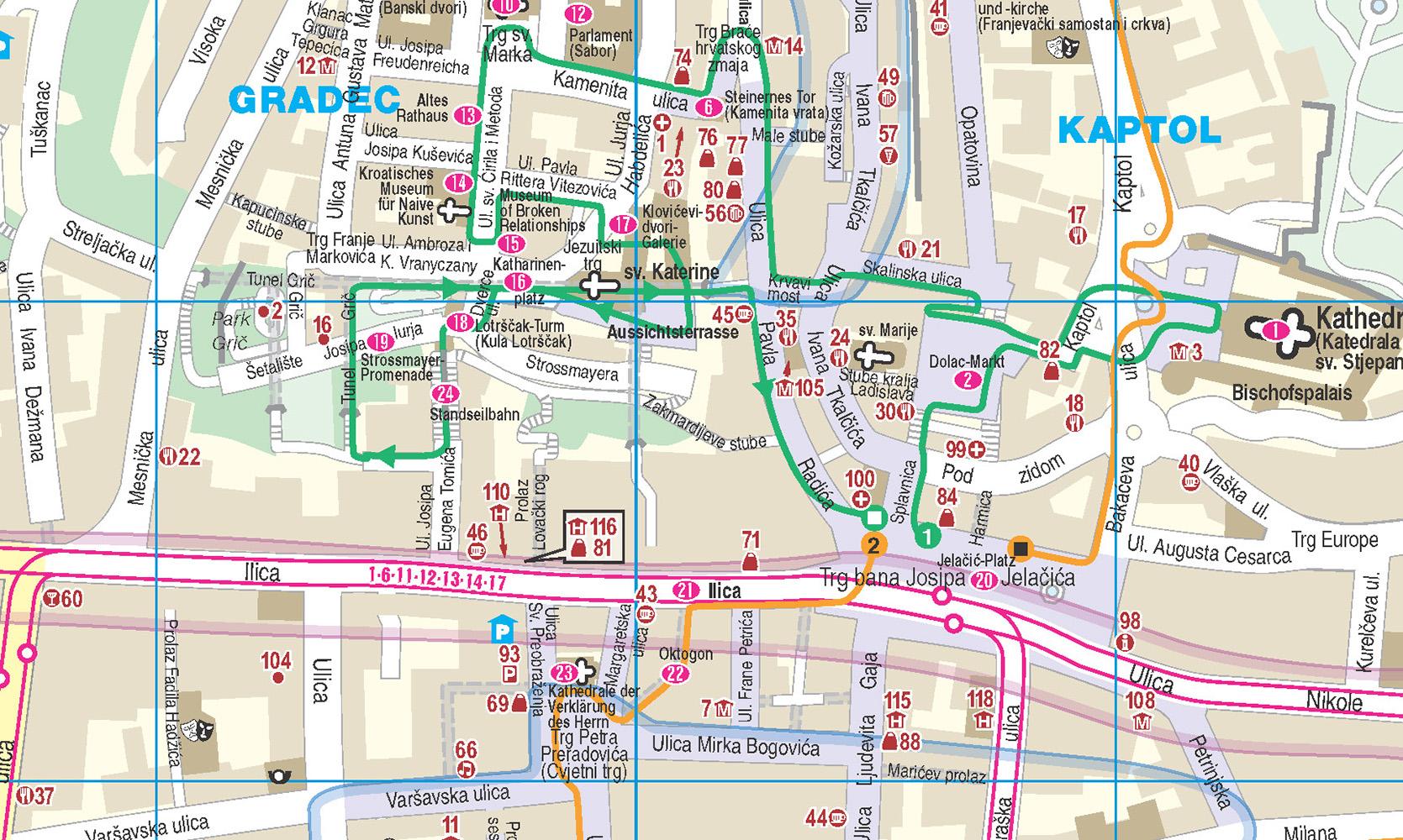 Beispielinhalt (Bild) Reise Know-How CityTrip Zagreb