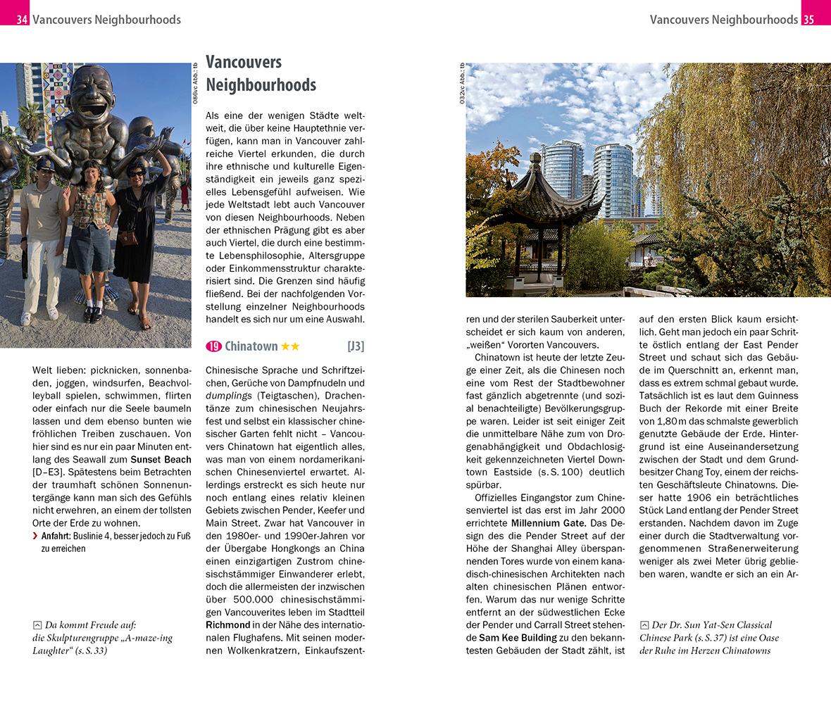 Beispielinhalt (Bild) Reise Know-How CityTrip Vancouver mit Victoria
