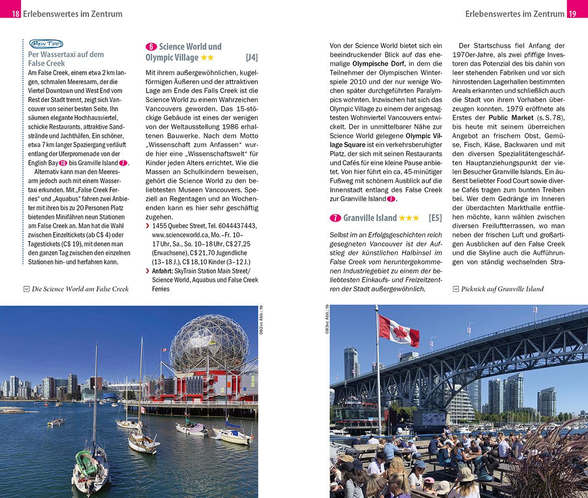 Beispielinhalt (Bild) Reise Know-How CityTrip Vancouver mit Victoria
