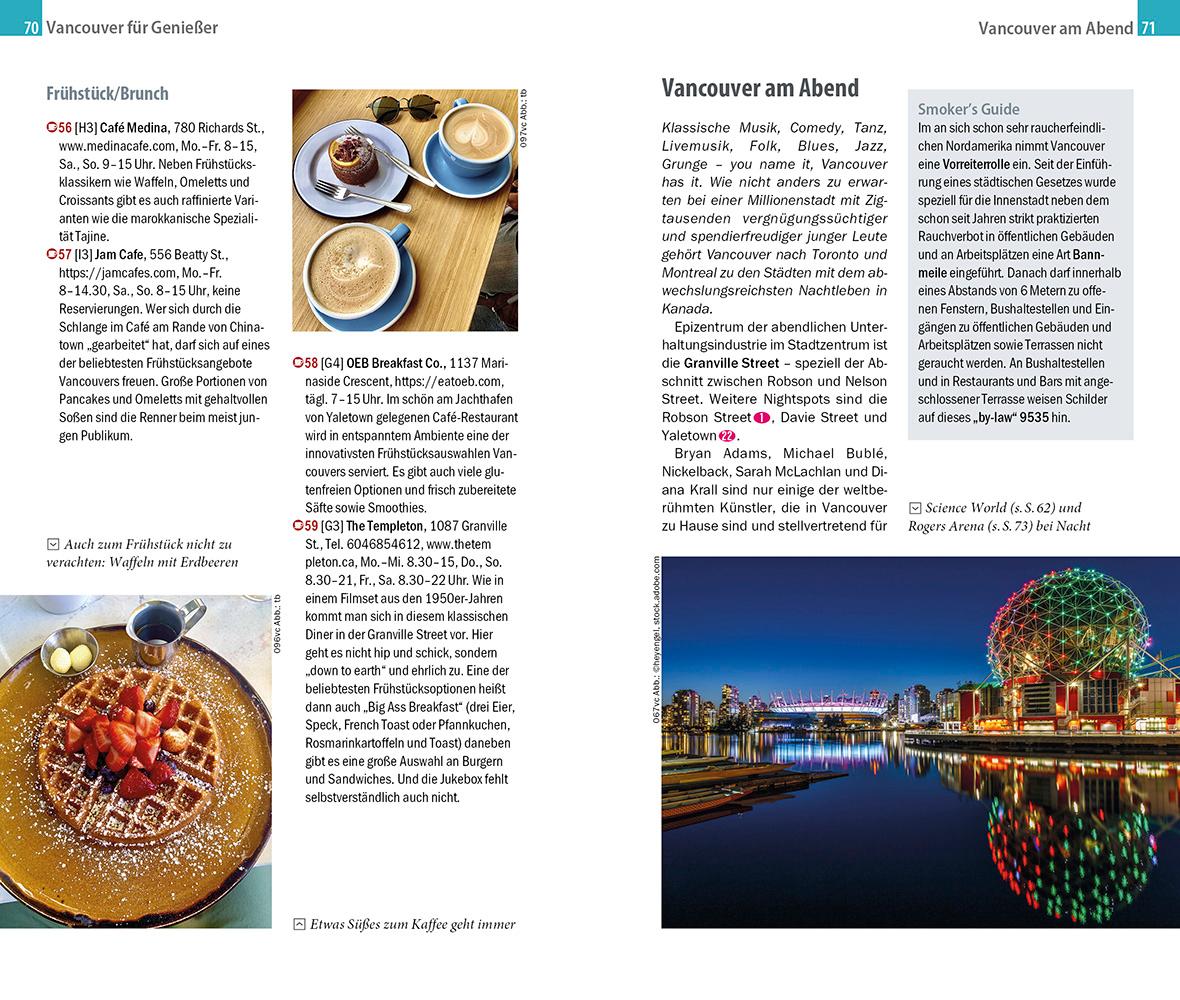 Beispielinhalt (Bild) Reise Know-How CityTrip Vancouver mit Victoria