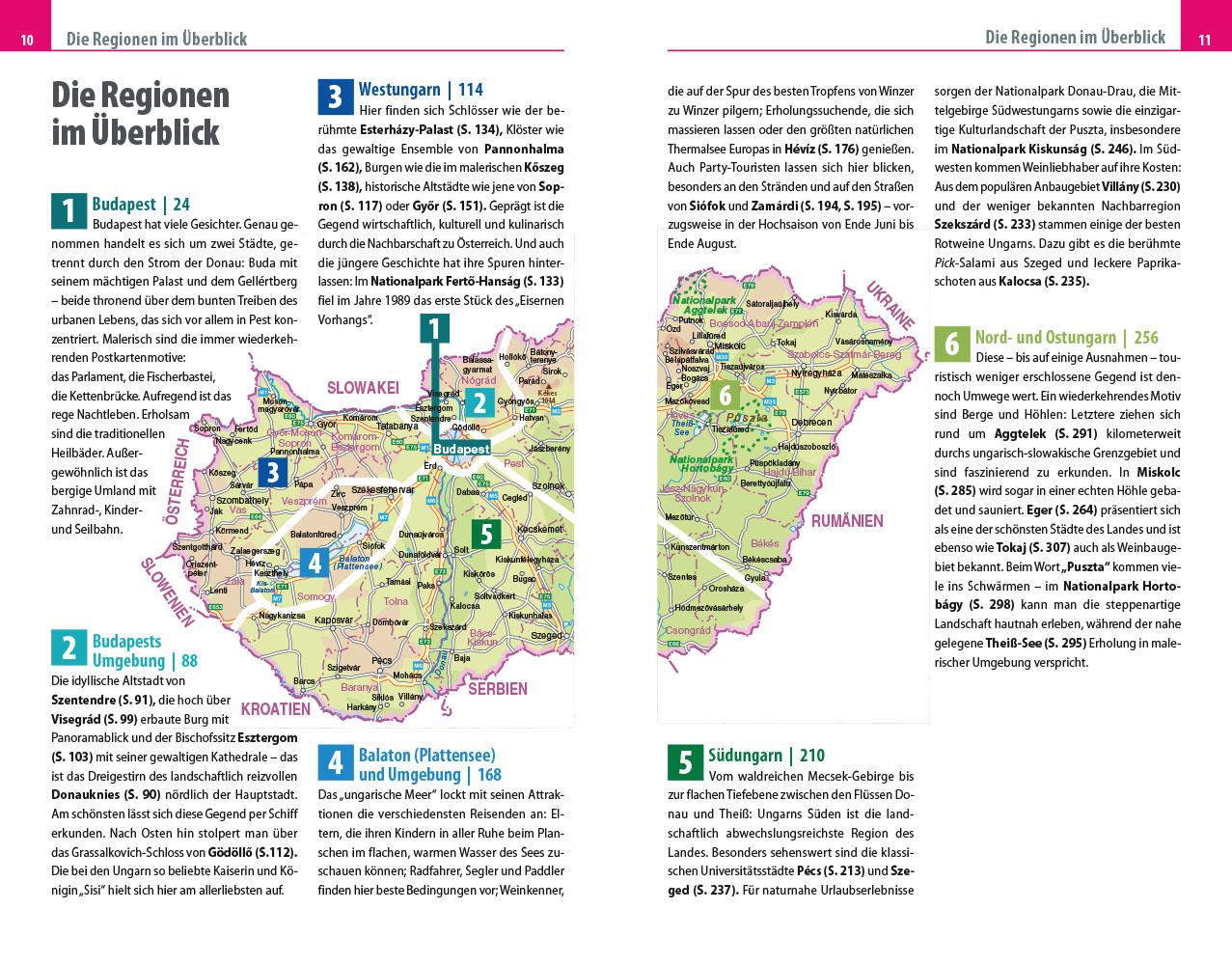 Beispielinhalt (Bild) Reise Know-How Reiseführer Ungarn