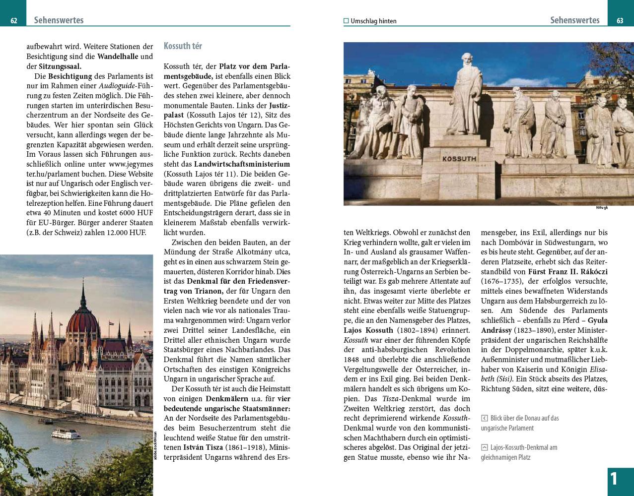 Beispielinhalt (Bild) Reise Know-How Reiseführer Ungarn