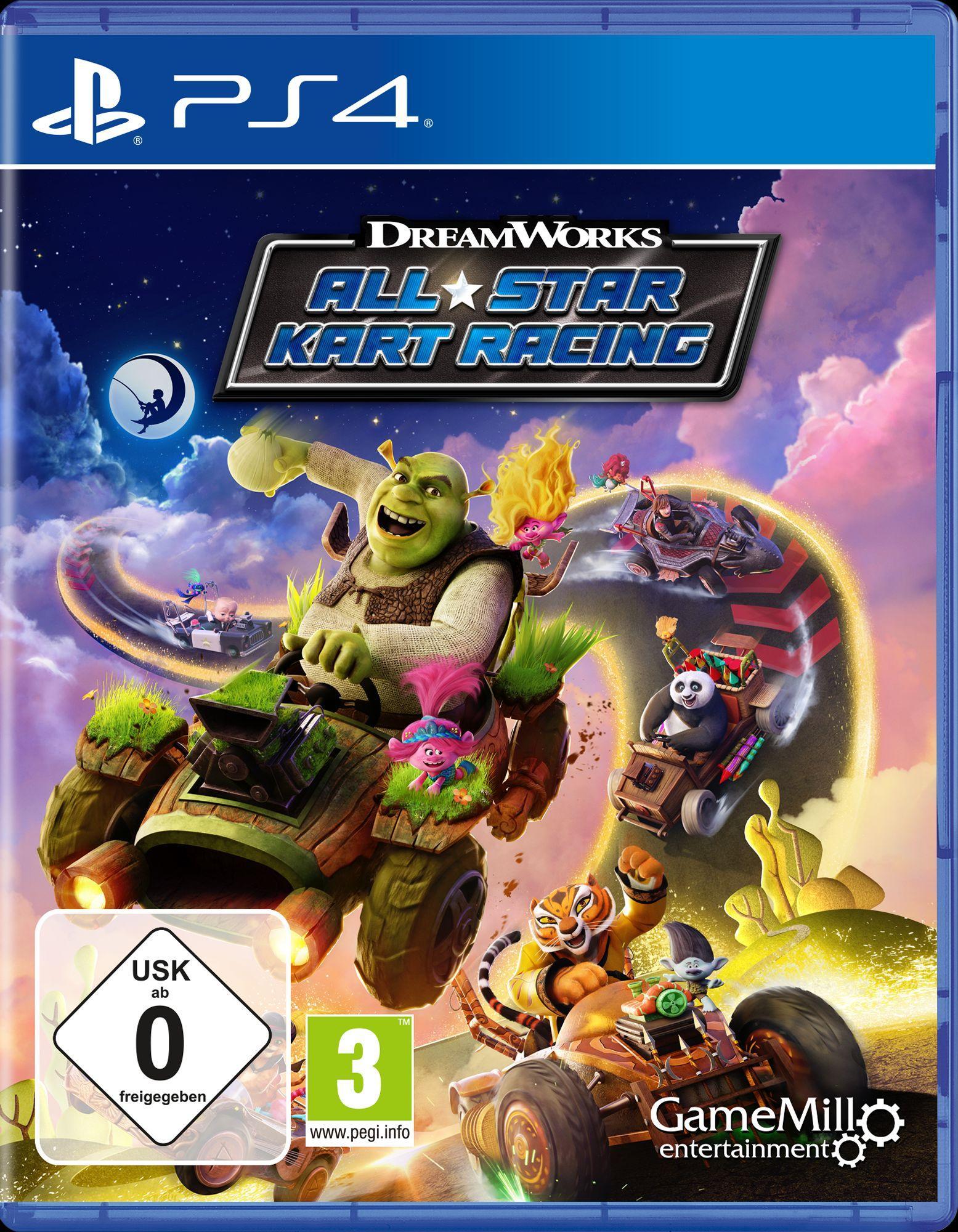 Vorderes Coverbild Dreamworks All-Star KartRacing (PlayStation PS4)