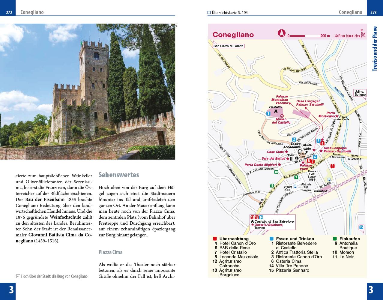 Beispielinhalt (Bild) Reise Know-How Reiseführer Venetien