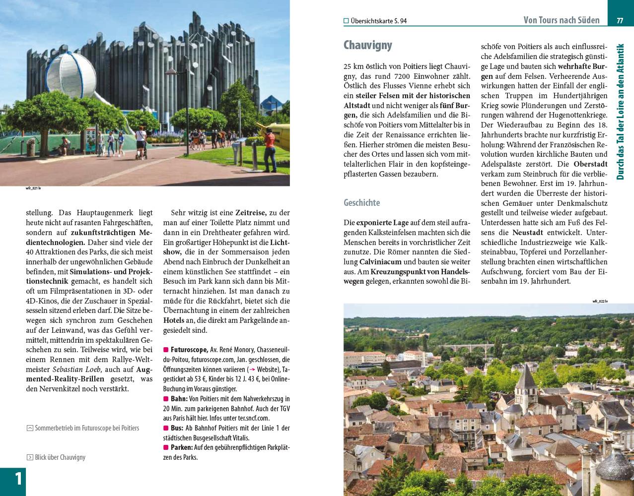 Beispielinhalt (Bild) Reise Know-How Reiseführer Westfrankreich  - Atlantikküste, Loire, Charentes, Dordogne