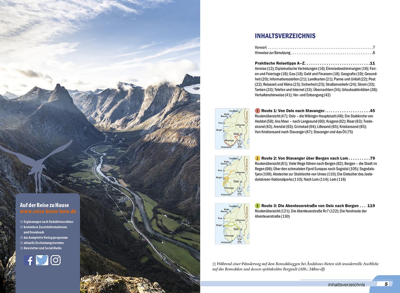 Beispielinhalt (Bild) Reise Know-How Wohnmobil-Tourguide Südnorwegen