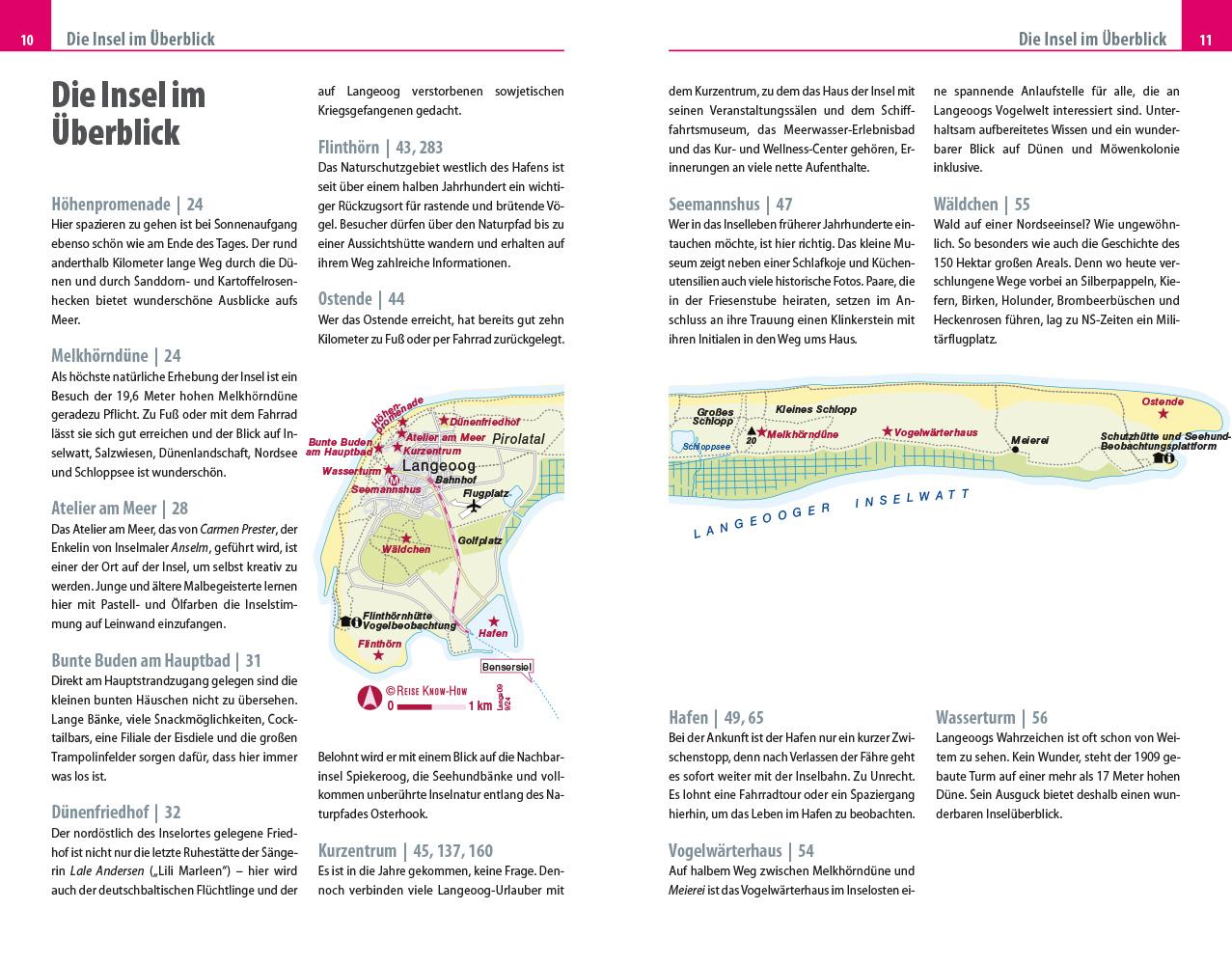Beispielinhalt (Bild) Reise Know-How Reiseführer Langeoog