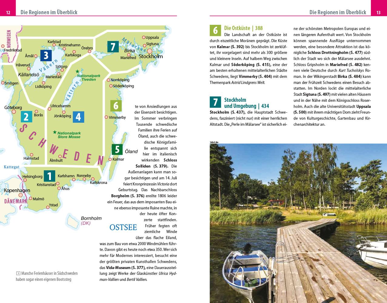 Beispielinhalt (Bild) Reise Know-How Reiseführer Südschweden