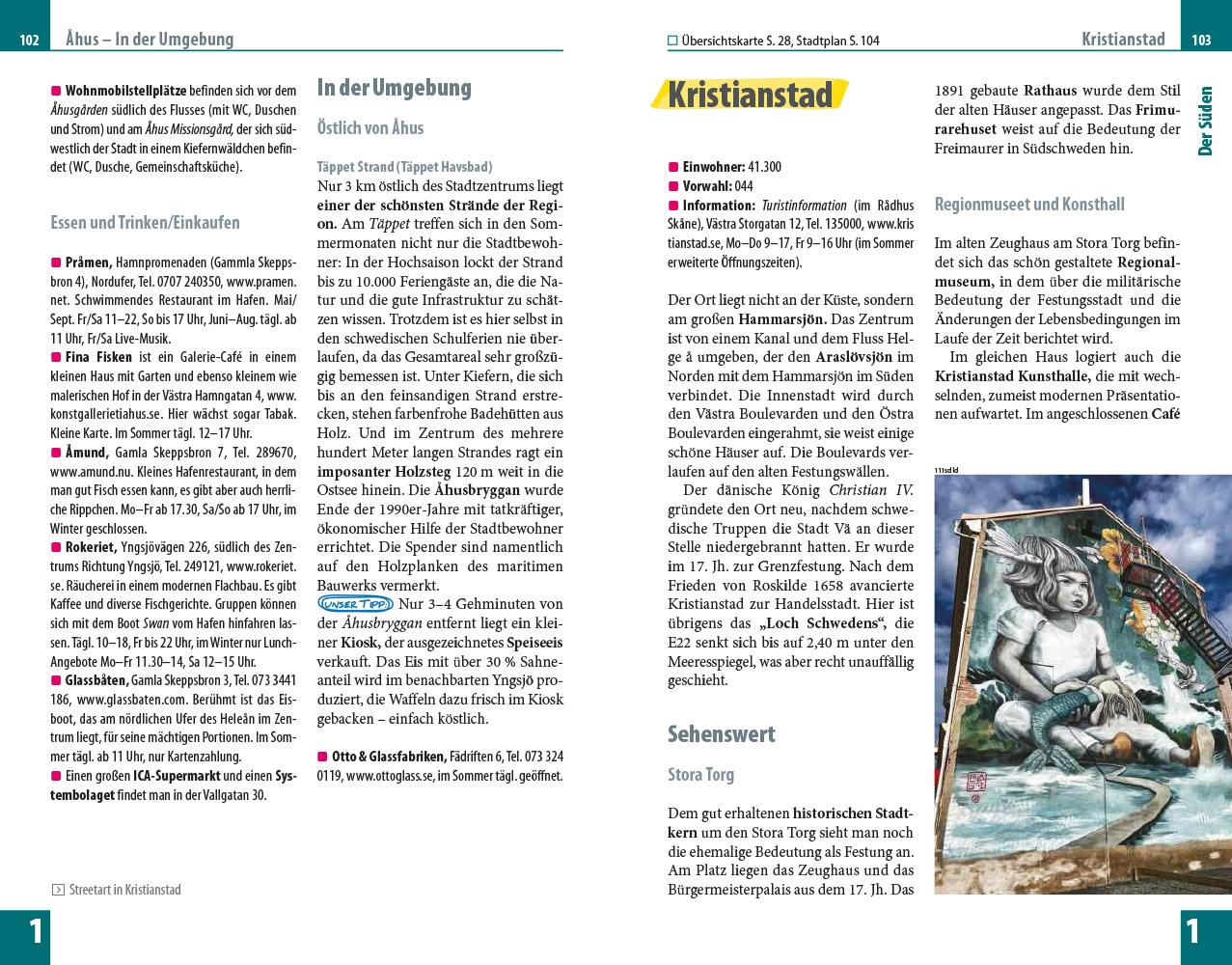 Beispielinhalt (Bild) Reise Know-How Reiseführer Südschweden
