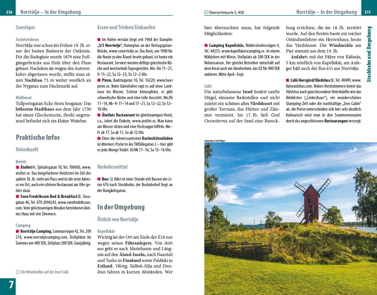 Beispielinhalt (Bild) Reise Know-How Reiseführer Südschweden