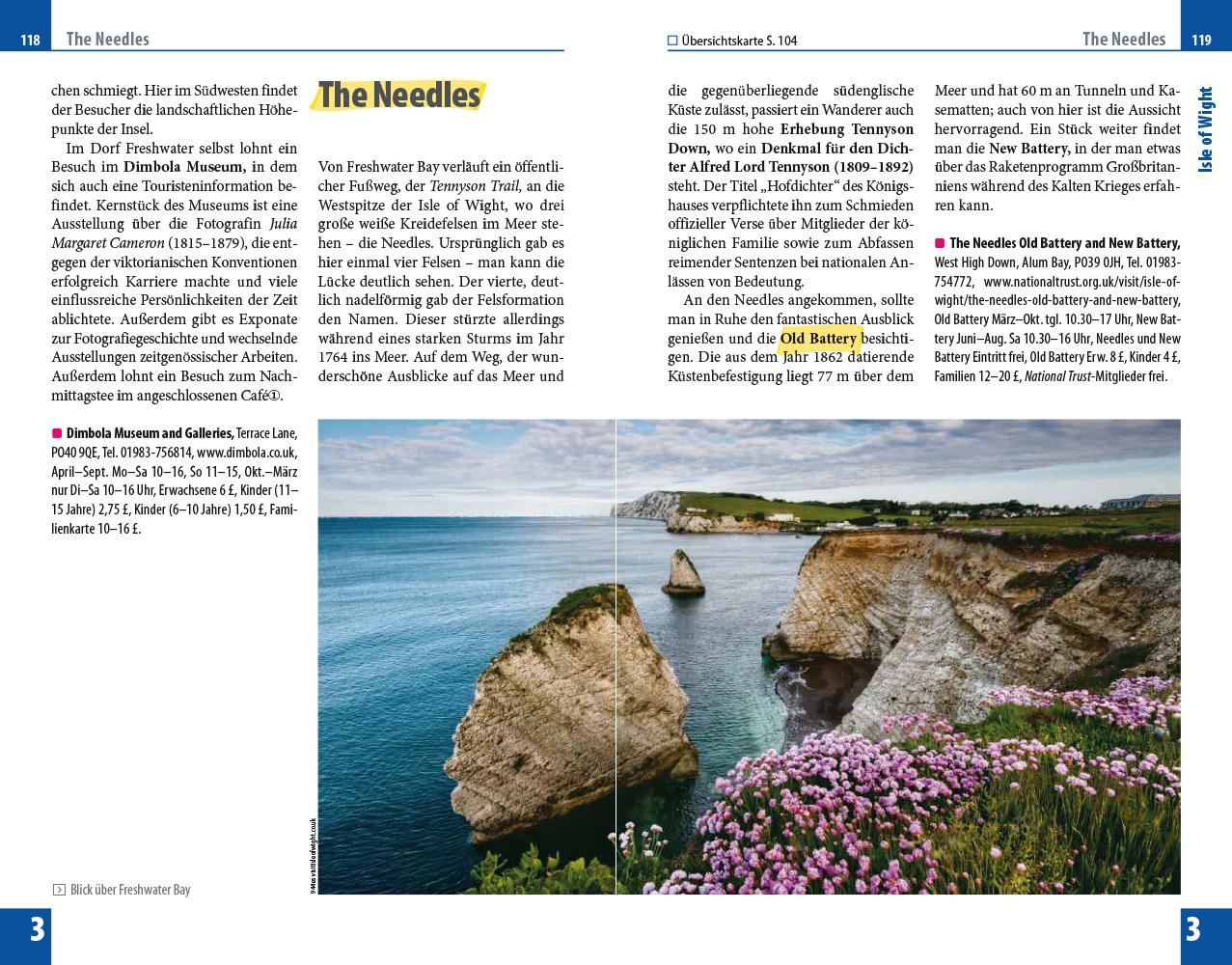 Beispielinhalt (Bild) Reise Know-How Reiseführer England - der Süden