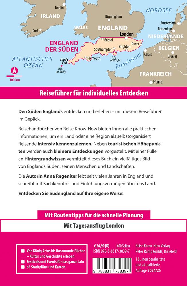 Rückseitencover Reise Know-How Reiseführer England - der Süden