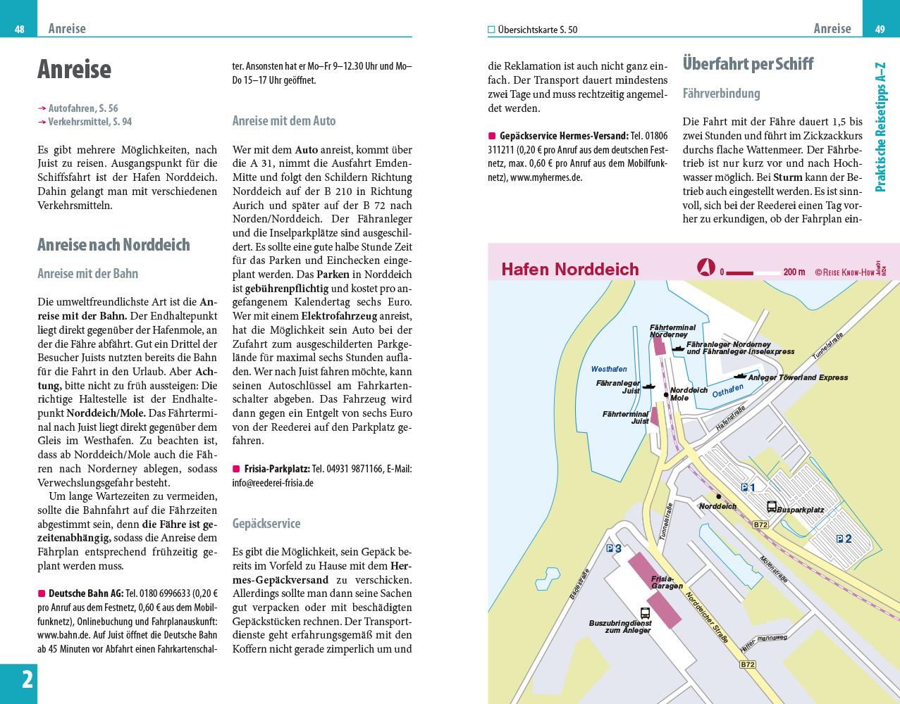Beispielinhalt (Bild) Reise Know-How Reiseführer Juist