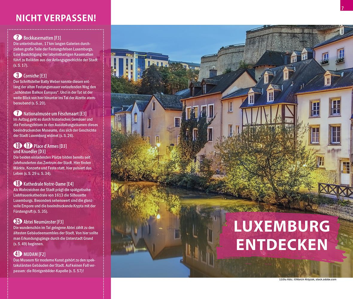 Beispielinhalt (Bild) Reise Know-How CityTrip Luxemburg