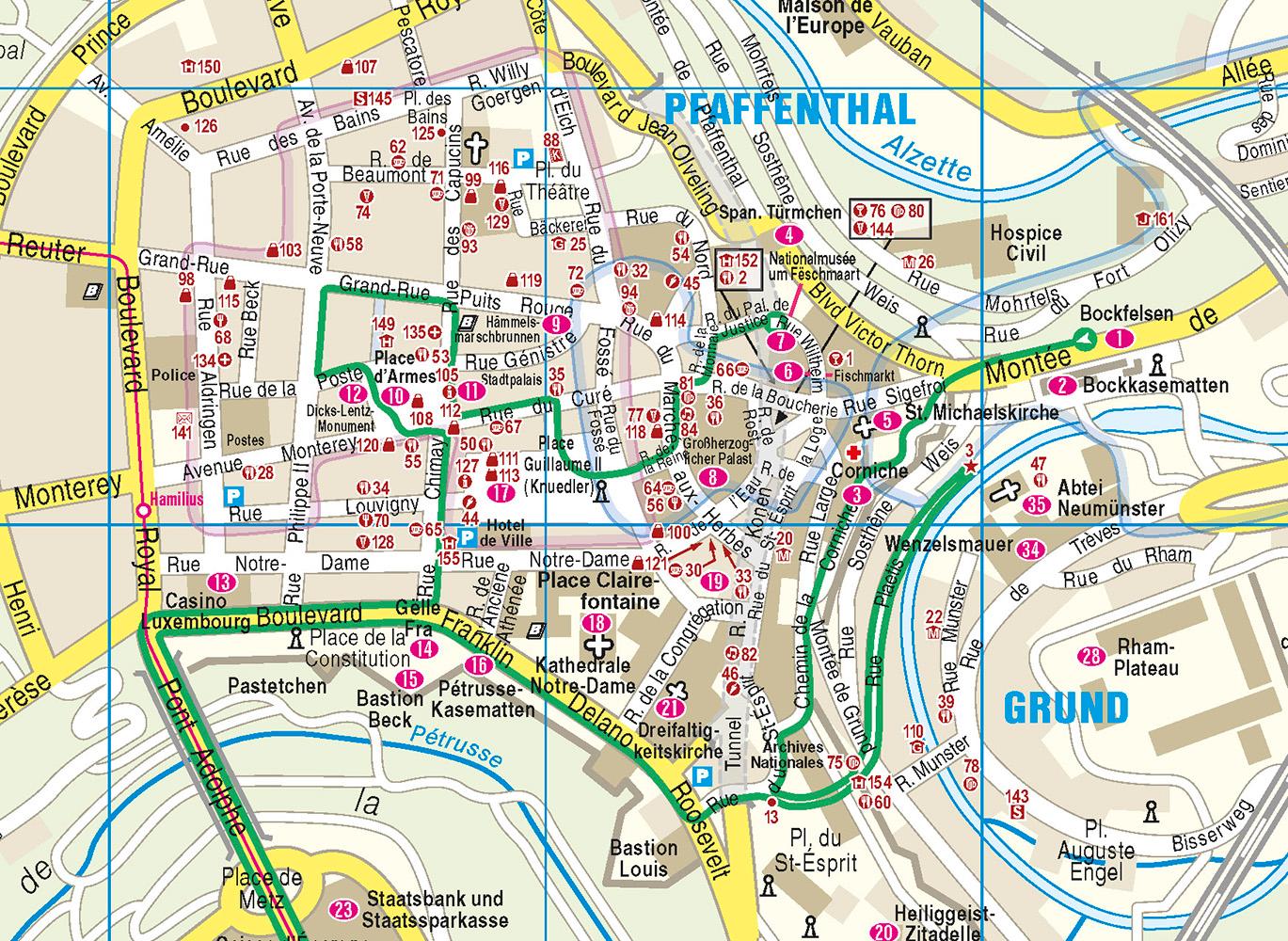 Beispielinhalt (Bild) Reise Know-How CityTrip Luxemburg
