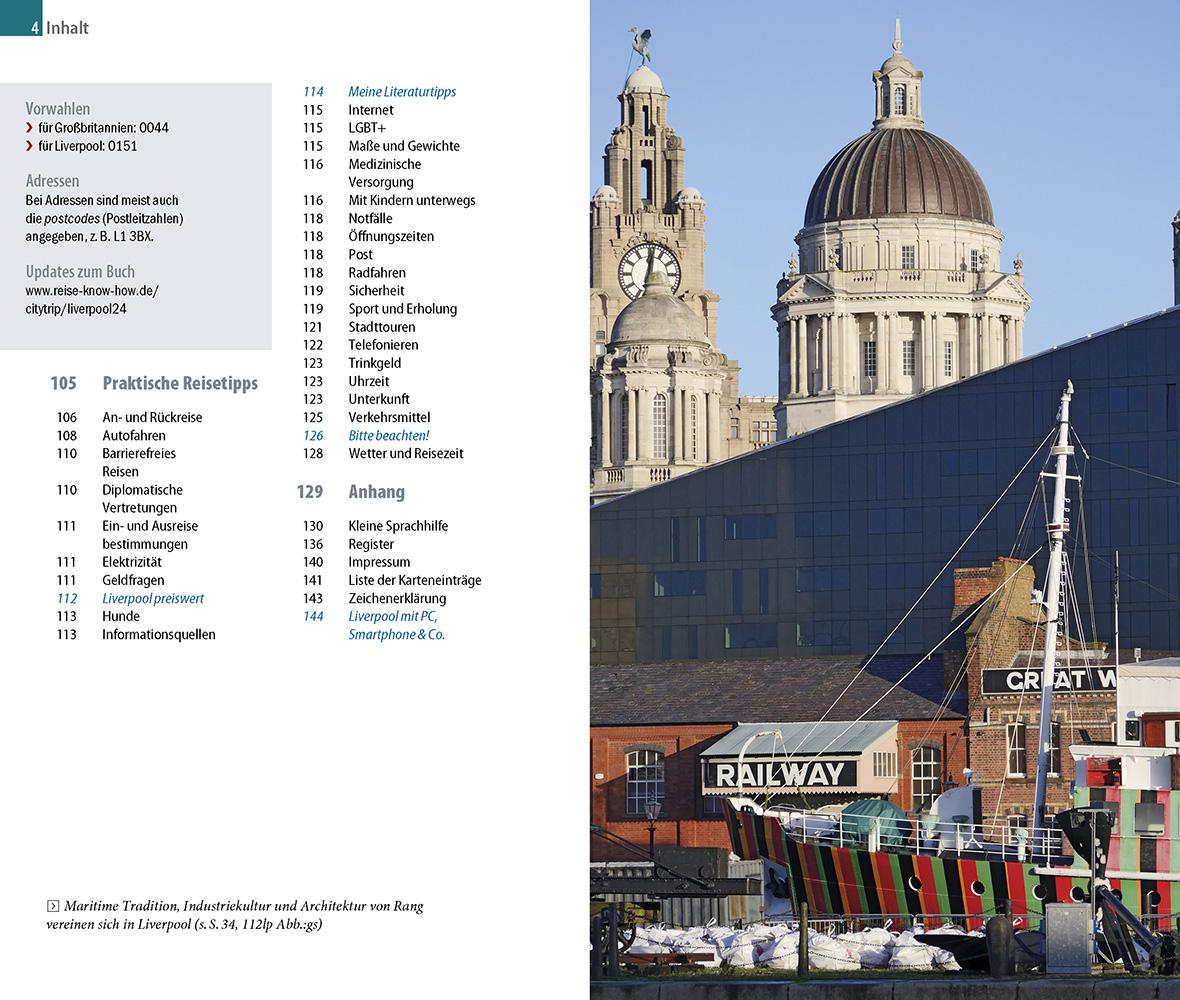 Beispielinhalt (Bild) Reise Know-How CityTrip Liverpool