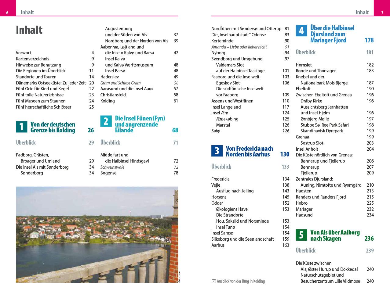 Beispielinhalt (Bild) Reise Know-How Reiseführer Dänemark - Ostseeküste und Fünen