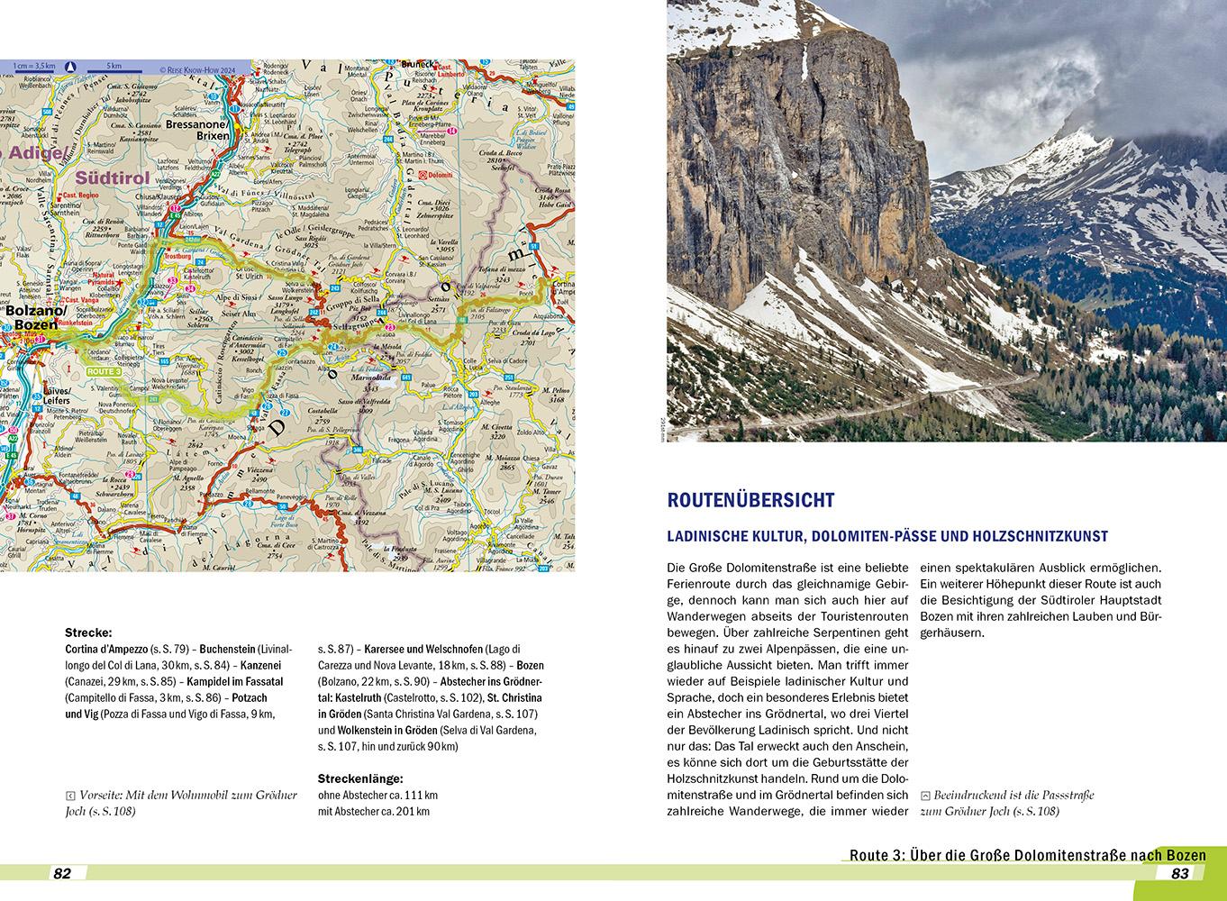 Beispielinhalt (Bild) Reise Know-How Wohnmobil-Tourguide Südtirol und Gardasee