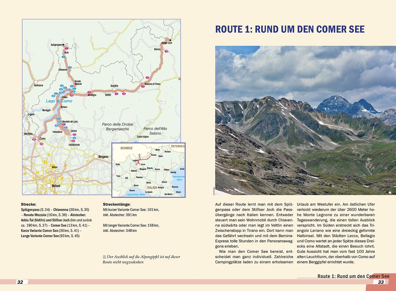 Beispielinhalt (Bild) Reise Know-How Wohnmobil-Tourguide Oberitalien