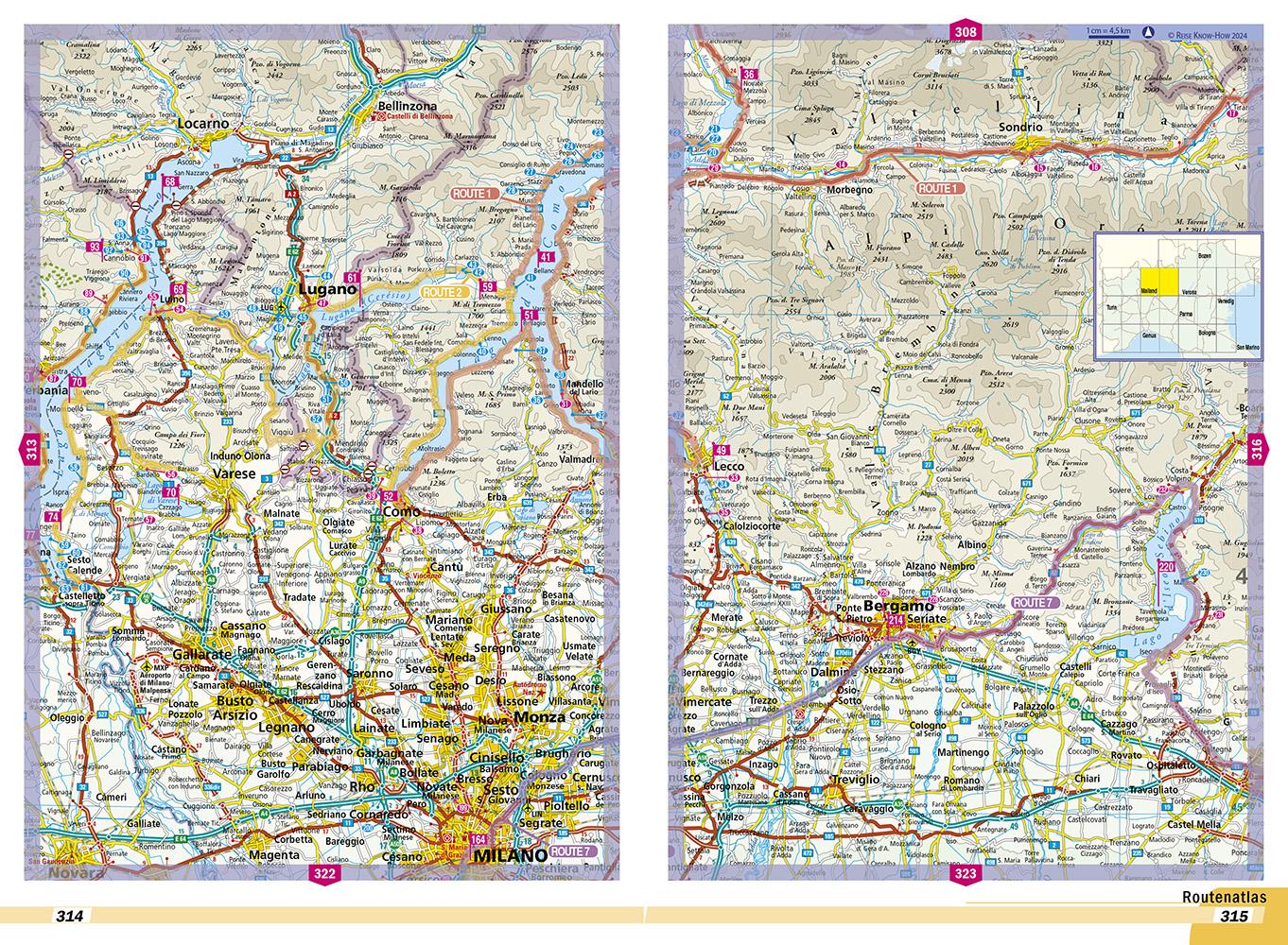 Beispielinhalt (Bild) Reise Know-How Wohnmobil-Tourguide Oberitalien