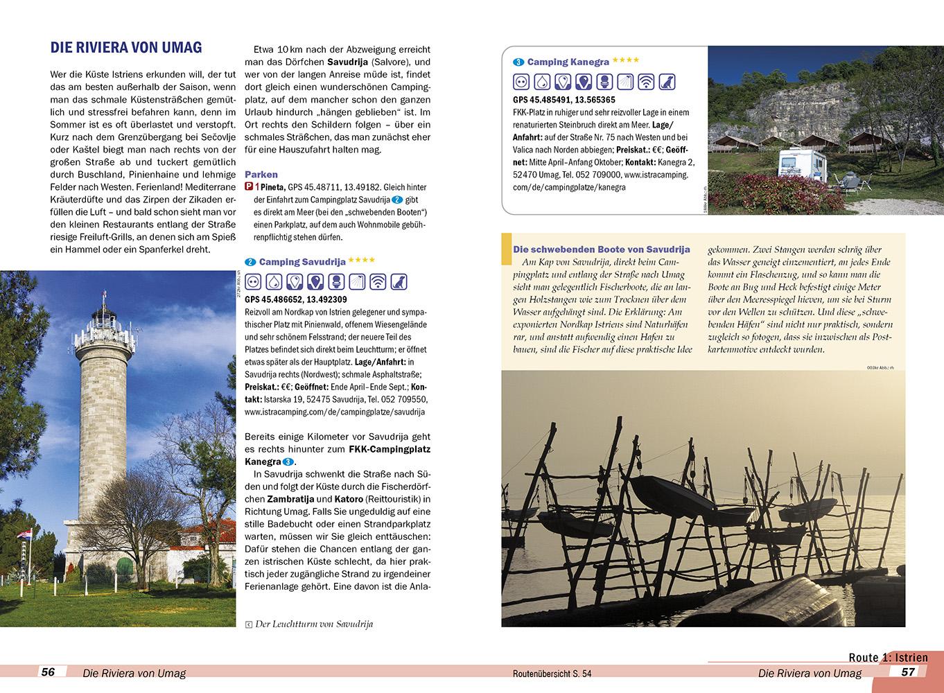 Beispielinhalt (Bild) Reise Know-How Wohnmobil-Tourguide Kroatien