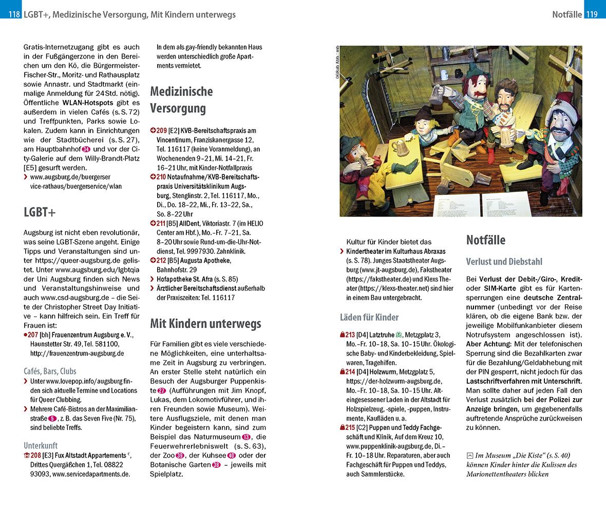 Beispielinhalt (Bild) Reise Know-How CityTrip Augsburg