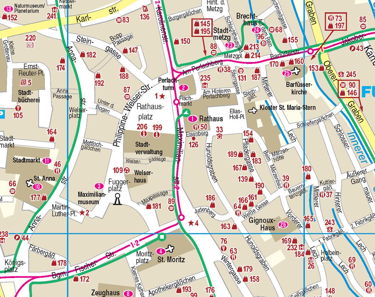 Beispielinhalt (Bild) Reise Know-How CityTrip Augsburg