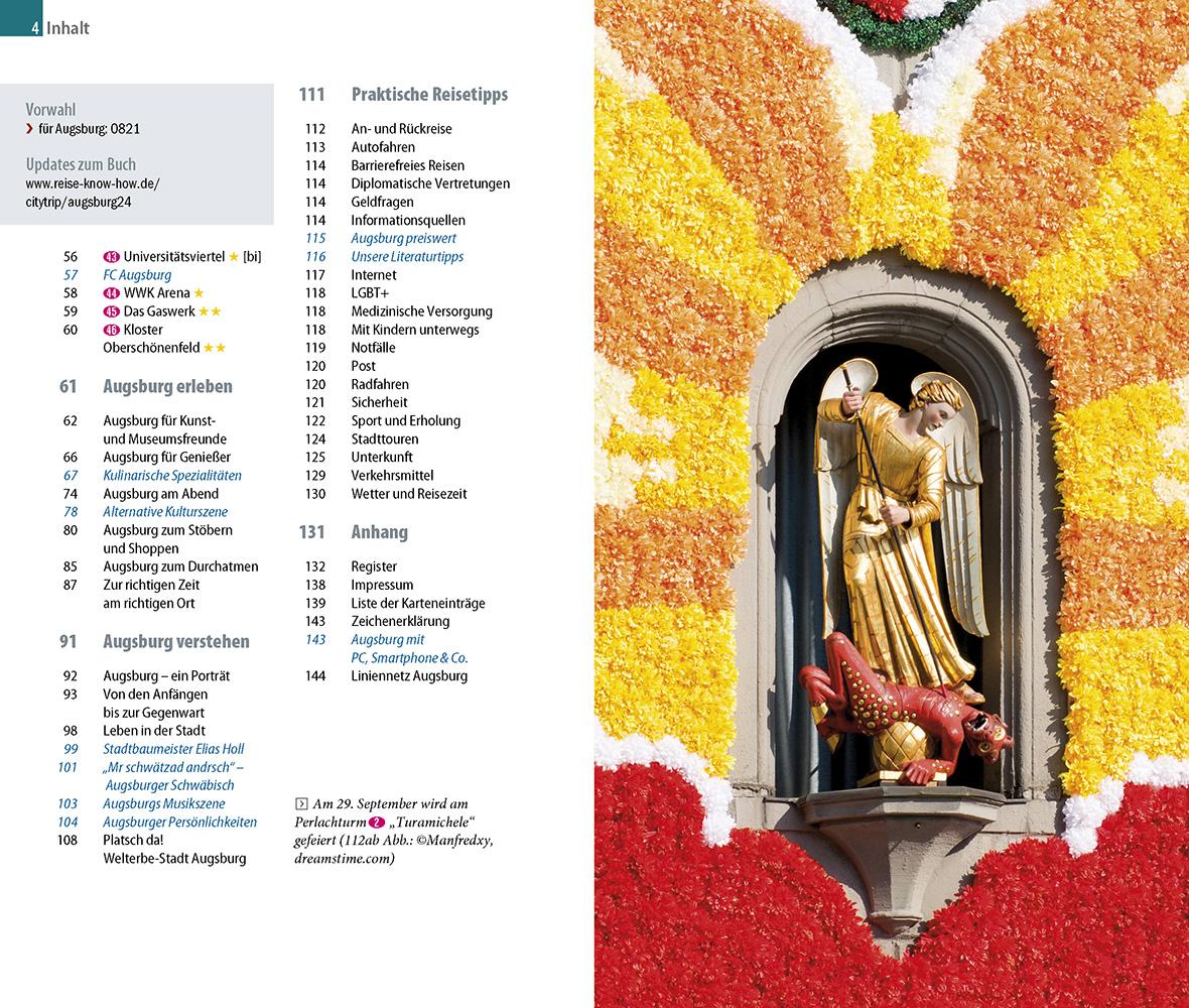 Beispielinhalt (Bild) Reise Know-How CityTrip Augsburg