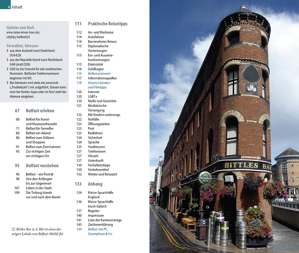 Beispielinhalt (Bild) Reise Know-How CityTrip Belfast