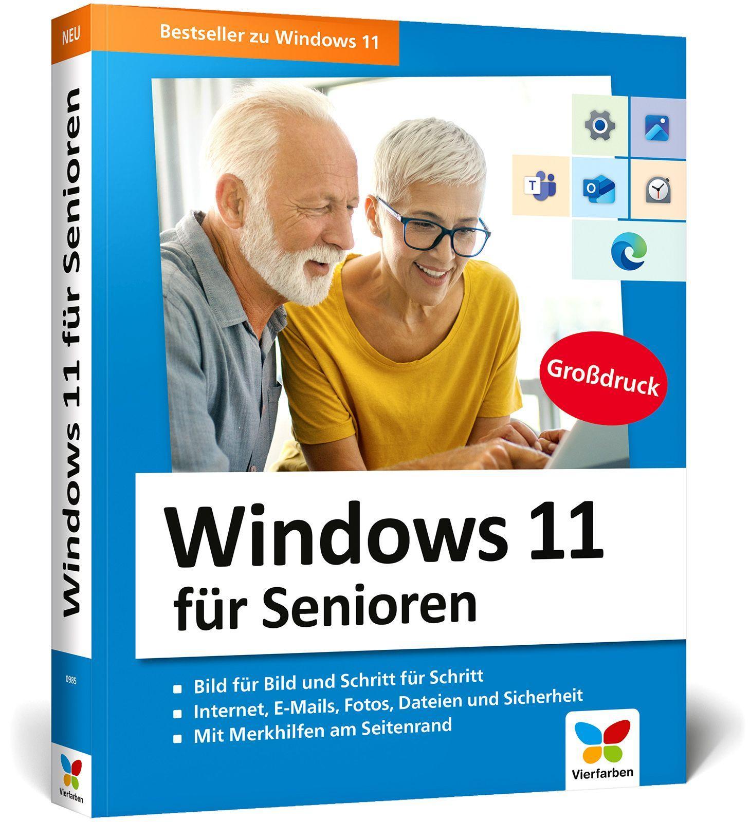 Vorderes Coverbild Windows 11 für Senioren