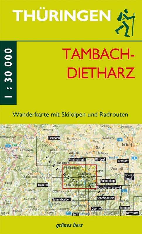 Vorderes Coverbild Wanderkarte Tambach-Dietharz