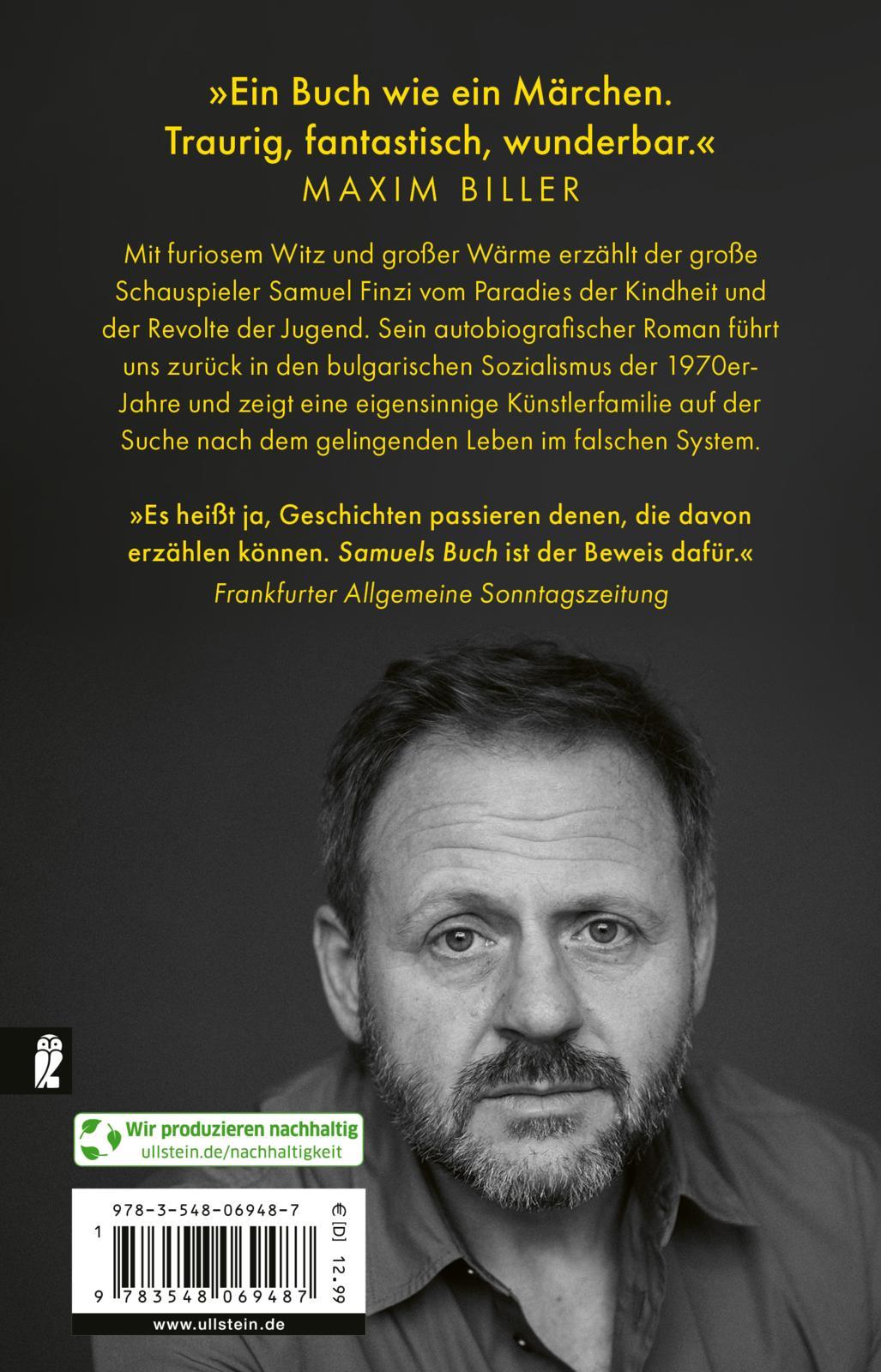 Rückseitencover Samuels Buch