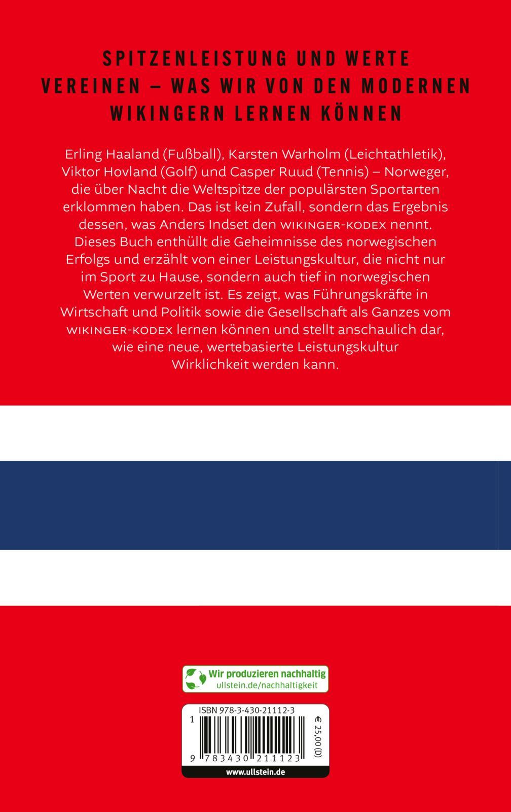 Rückseitencover WIKINGER KODEX - Warum Norweger so erfolgreich sind