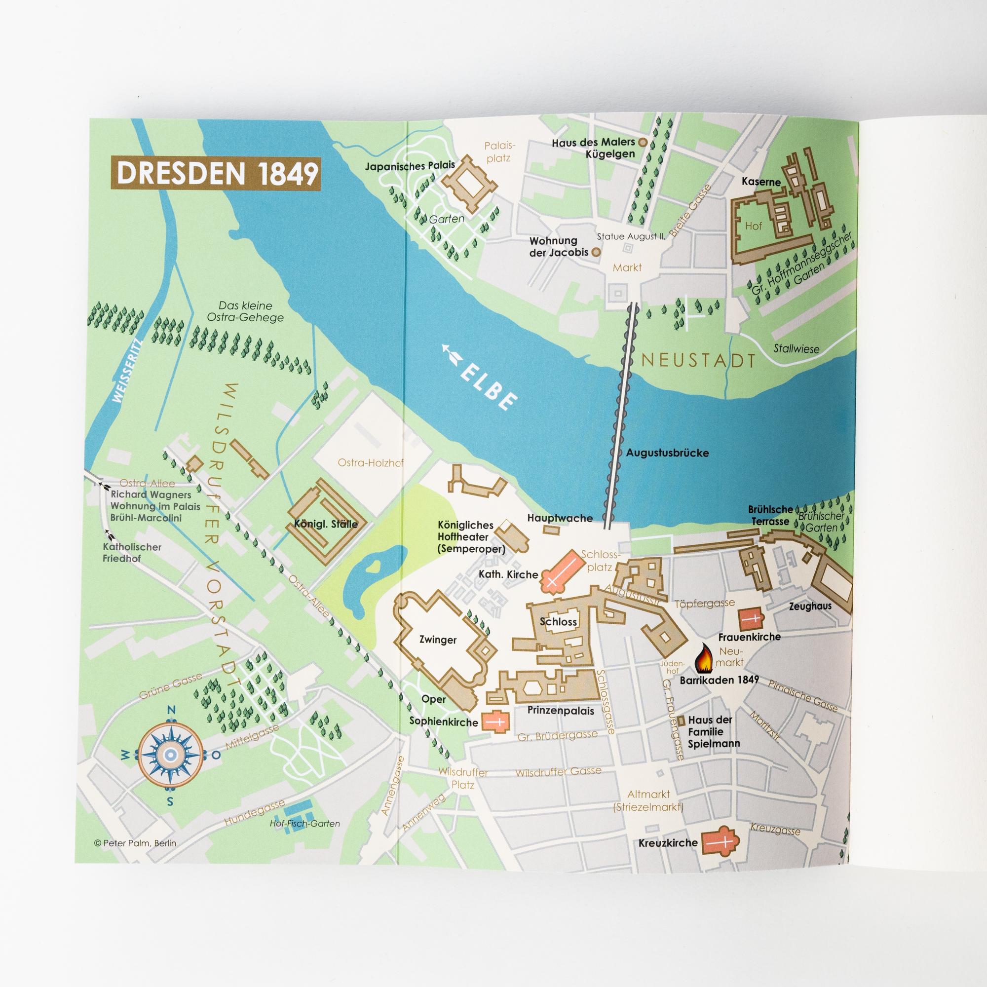 Beispielinhalt (Bild) Das Opernhaus: Rot das Feuer