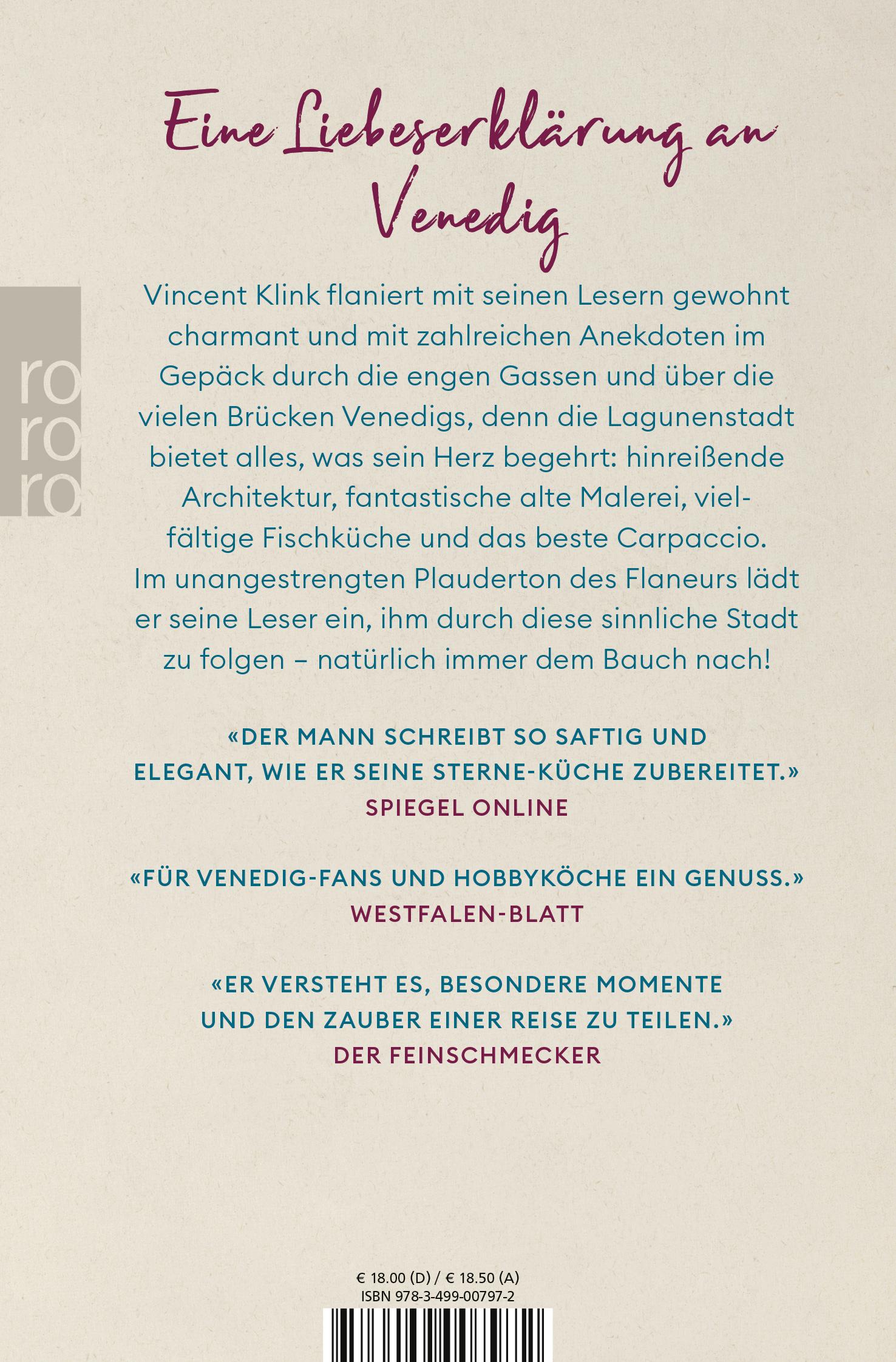 Rückseitencover Ein Bauch spaziert durch Venedig