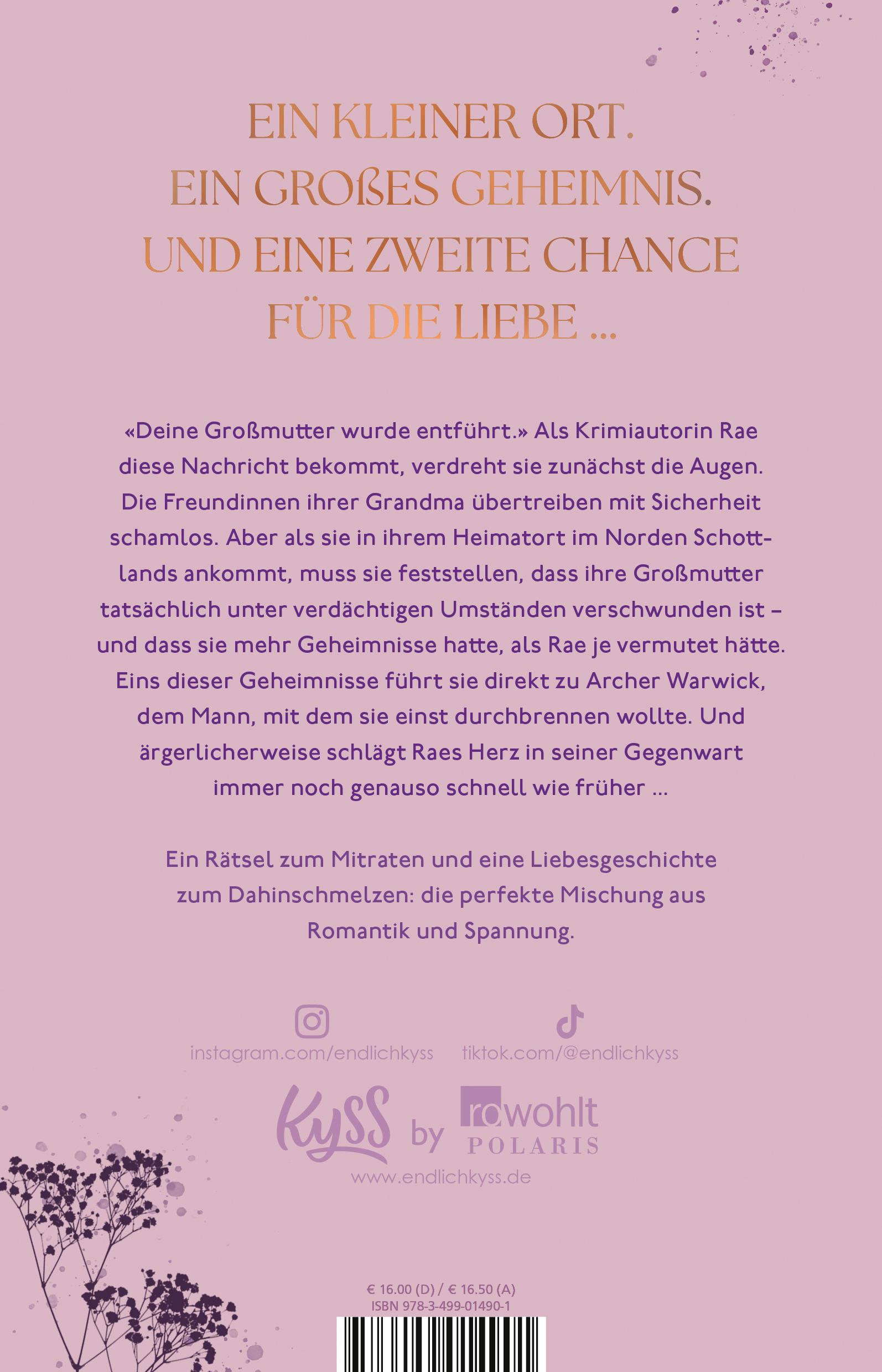 Rückseitencover Cosy Secrets - Ein kleiner Ort. Ein großes Geheimnis. Und eine zweite Chance für die Liebe.