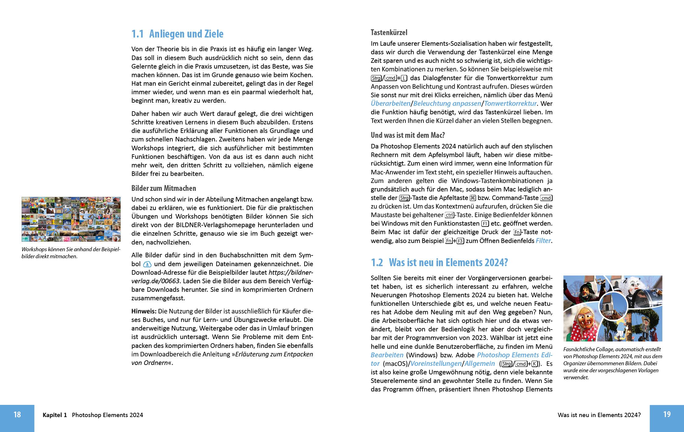 Beispielinhalt (Bild) Photoshop Elements 2024 - Das umfangreiche Praxisbuch