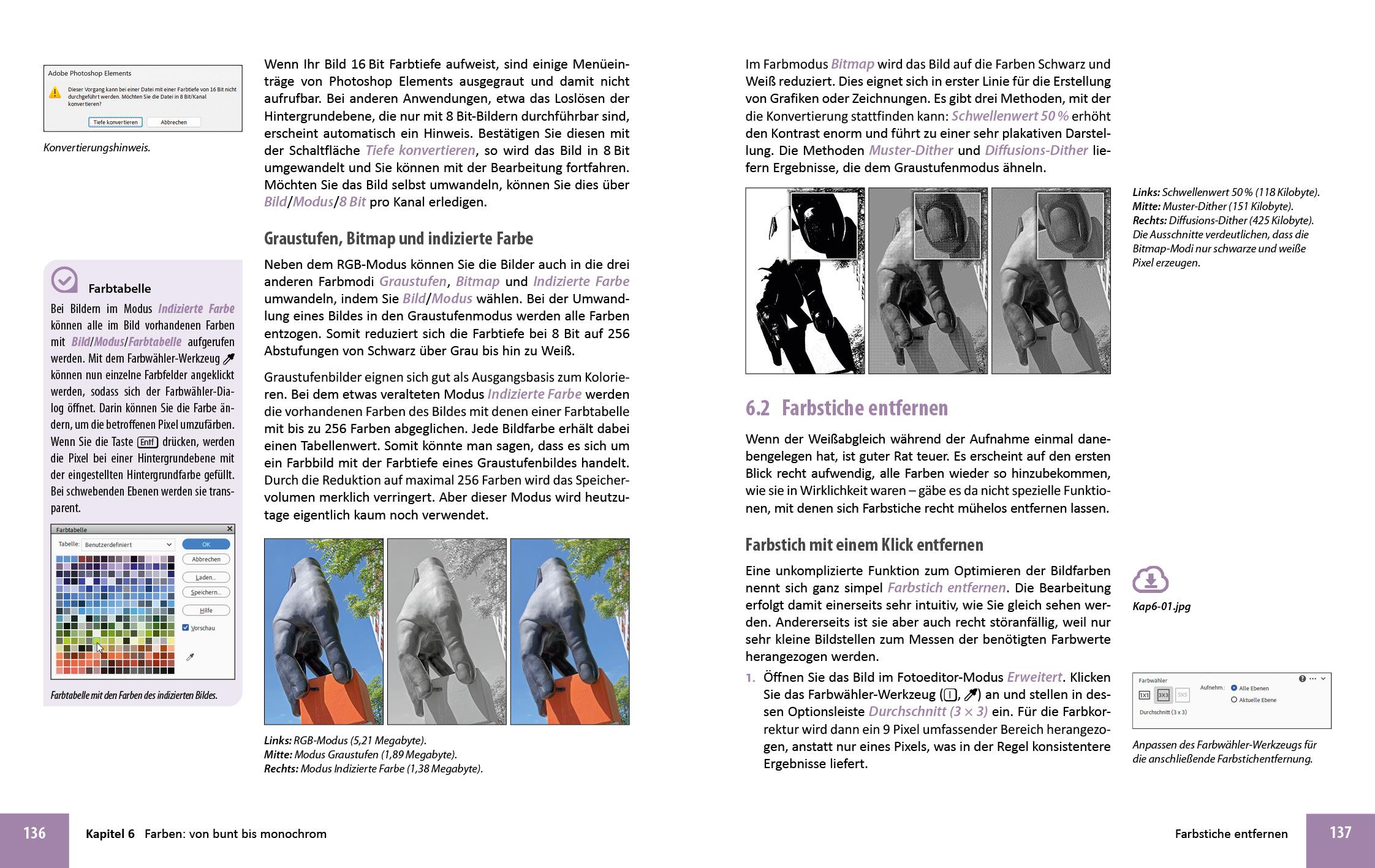 Beispielinhalt (Bild) Photoshop Elements 2024 - Das umfangreiche Praxisbuch