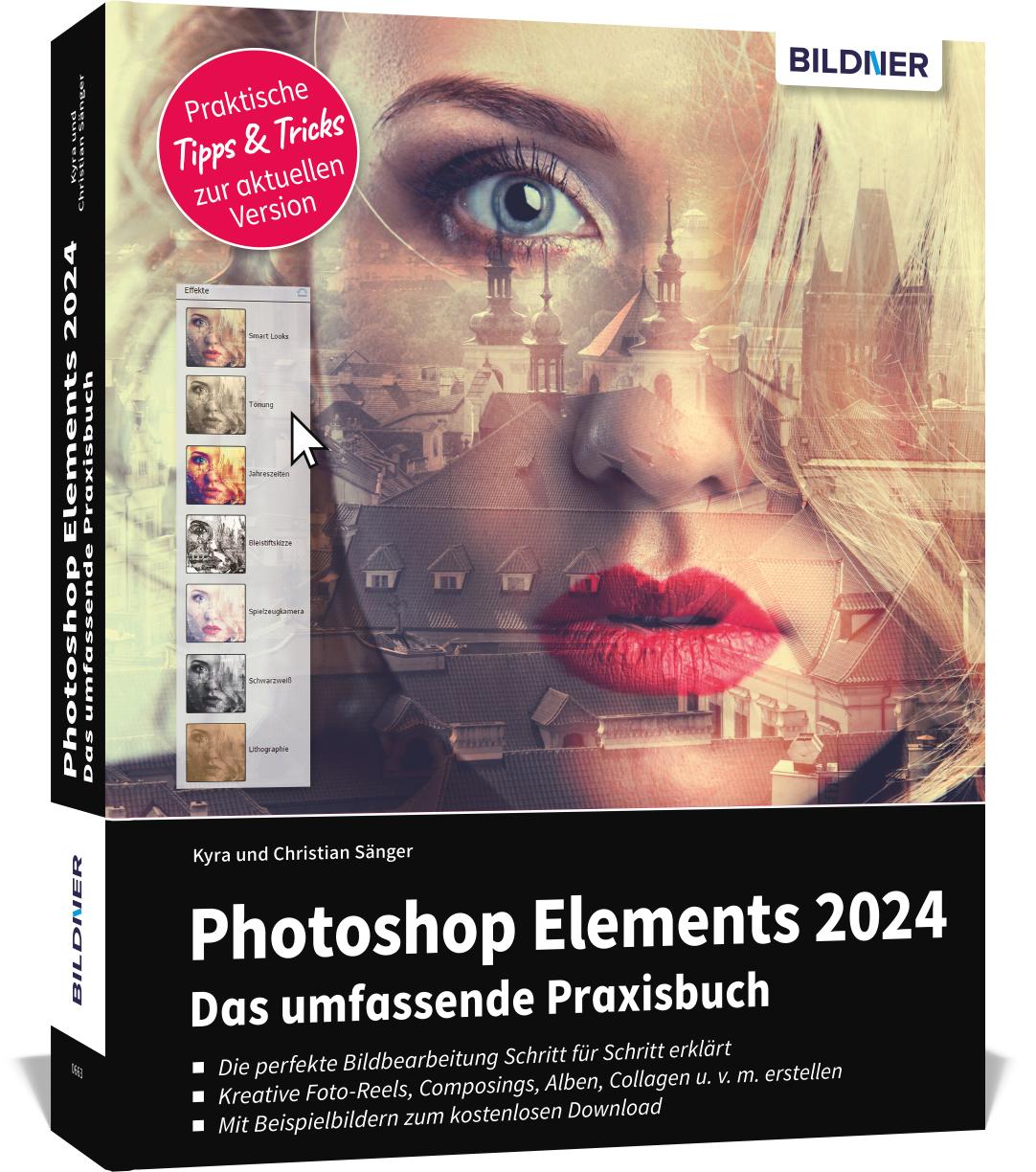 Vorderes Coverbild Photoshop Elements 2024 - Das umfangreiche Praxisbuch