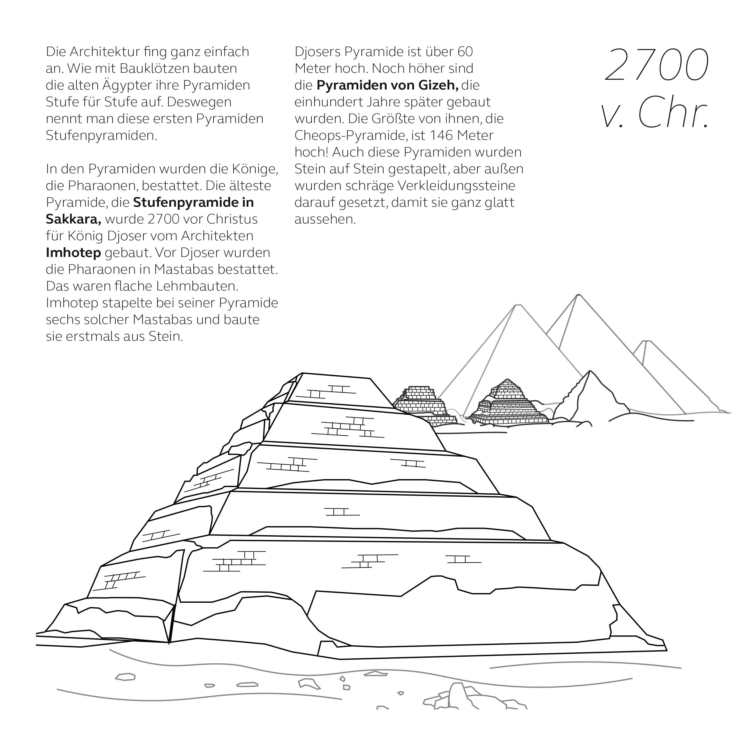 Beispielinhalt (Bild) Malbuch Architektur