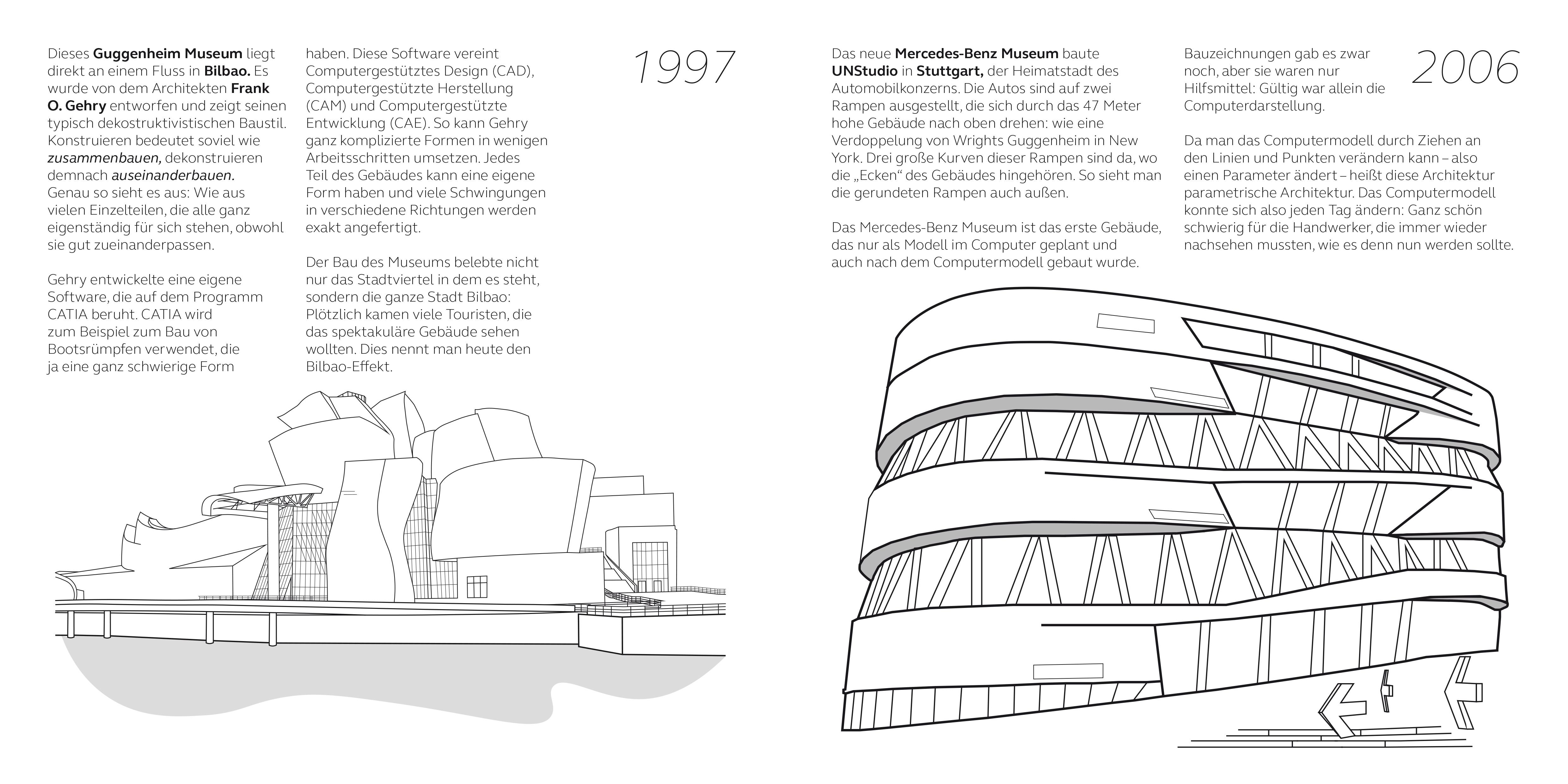 Beispielinhalt (Bild) Malbuch Architektur