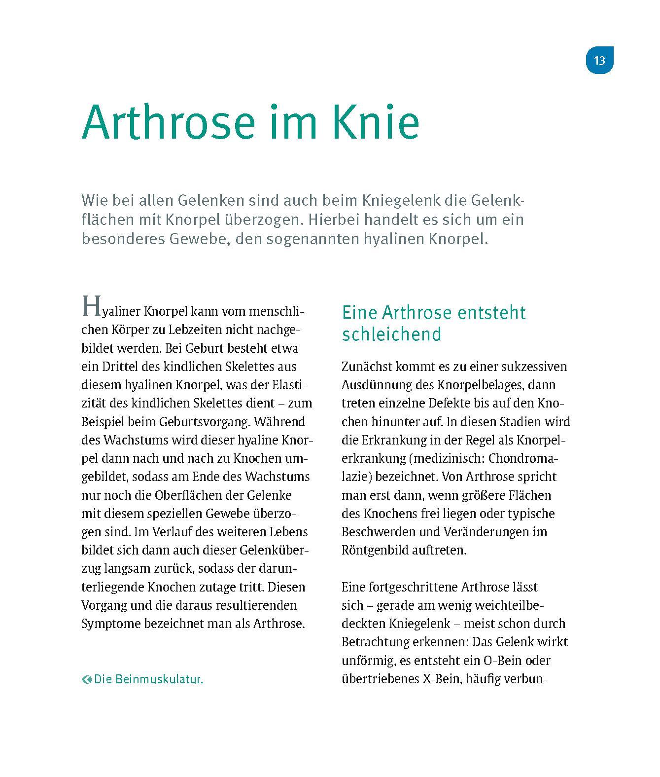 Beispielinhalt (Bild) Schmerzfrei & beweglich mit dem neuen Kniegelenk