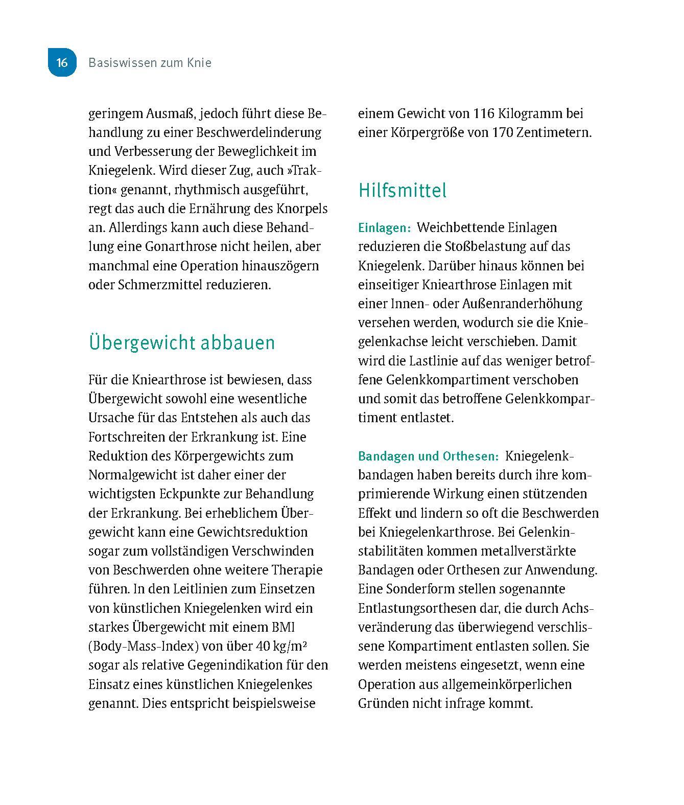 Beispielinhalt (Bild) Schmerzfrei & beweglich mit dem neuen Kniegelenk