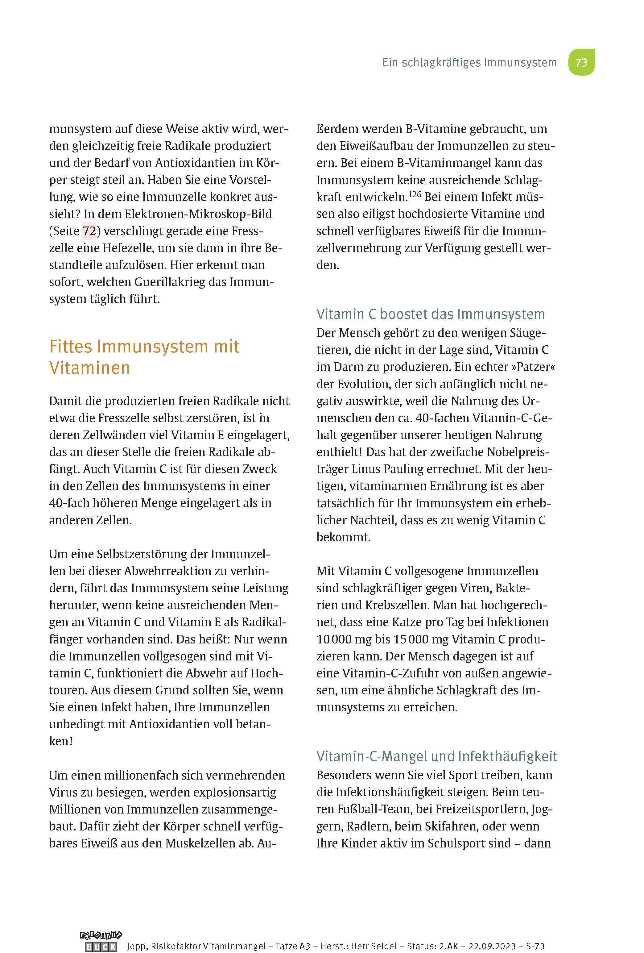 Beispielinhalt (Bild) Risikofaktor Vitaminmangel