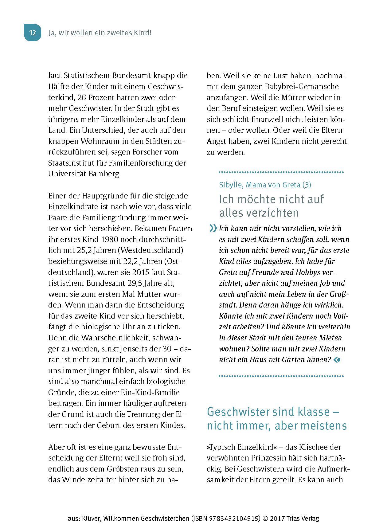 Beispielinhalt (Bild) Willkommen Geschwisterchen