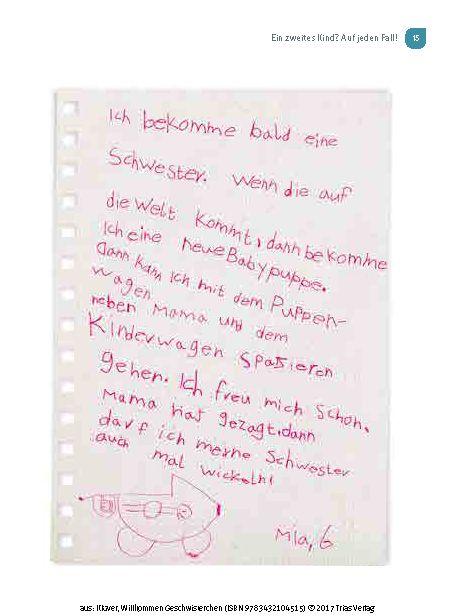 Beispielinhalt (Bild) Willkommen Geschwisterchen