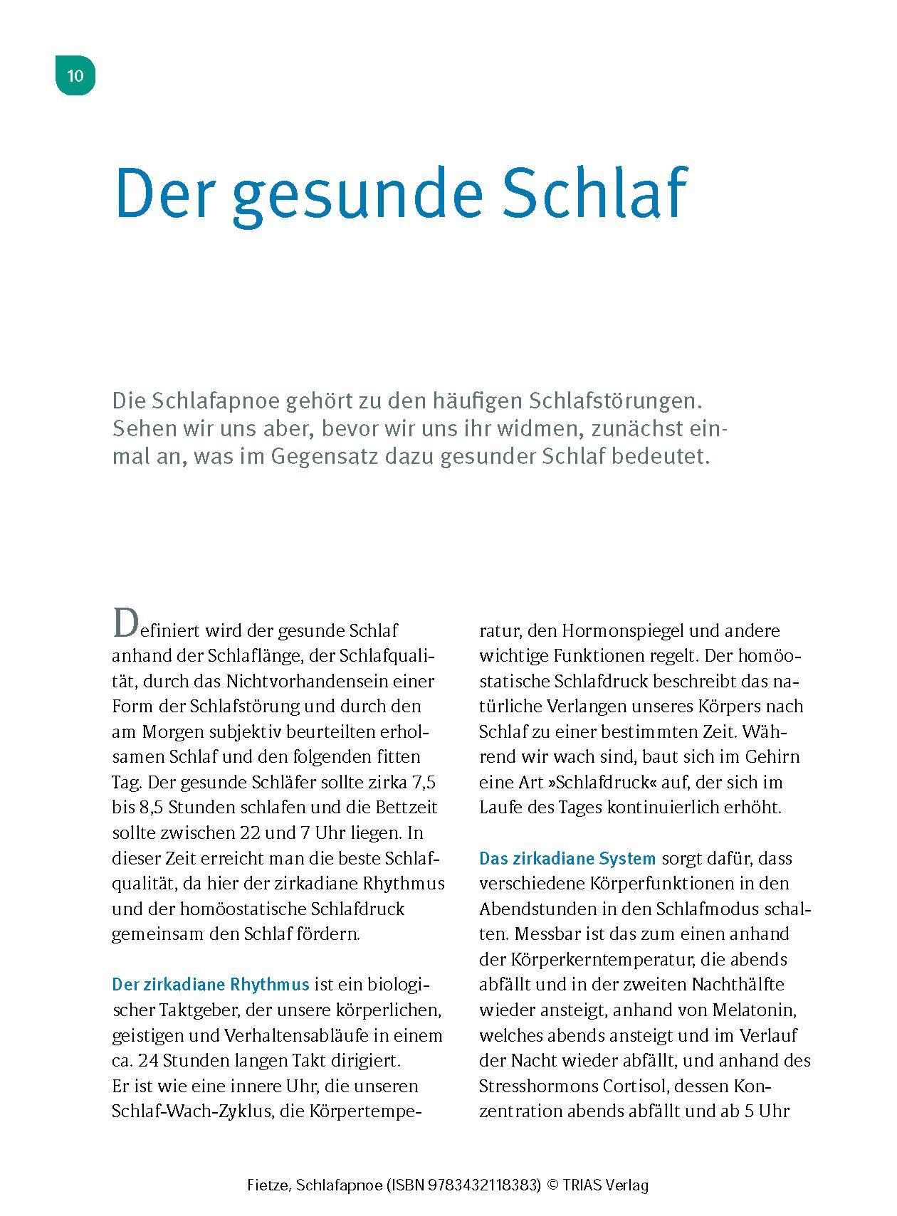 Beispielinhalt (Bild) Schlafapnoe
